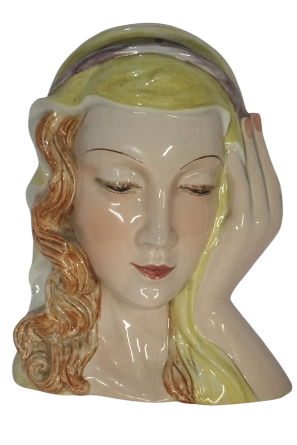 Producto - Ceramica Goldscheider Myott Mascara Art Deco 1939 1949