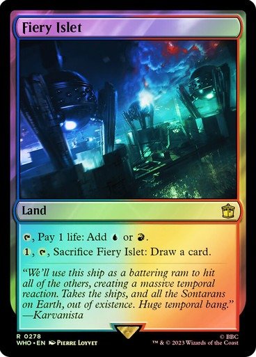 Producto - Fiery Islet Foil  Doctor Who