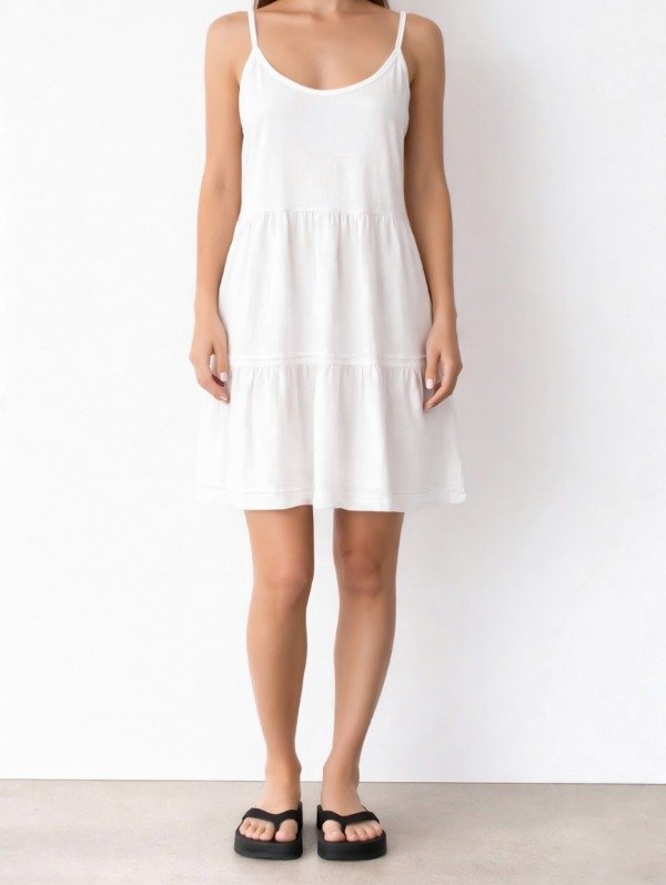 Producto - Vestido Corto Con Volado