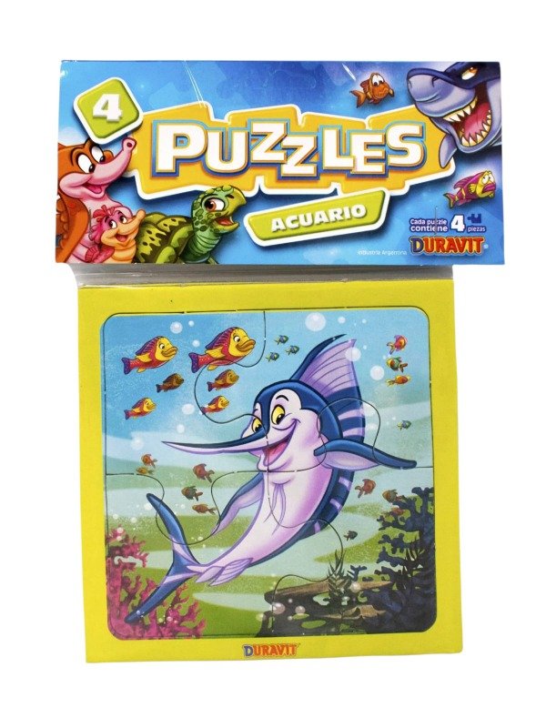 Producto - Rompecabezas Acuario x4 Piezas Duravit