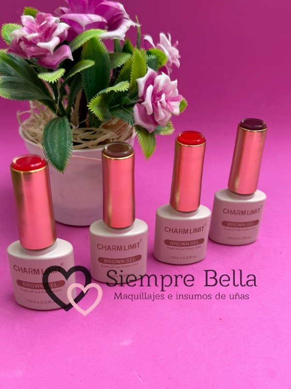 Producto - Esmaltes semipermanente charm limit Brown gel - 1