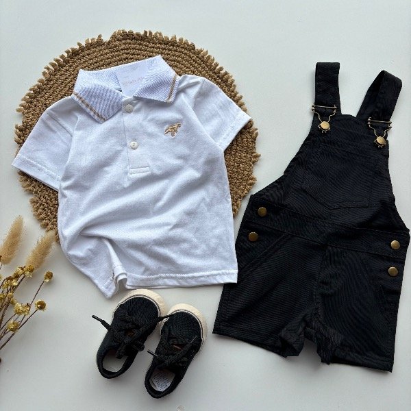 Producto - Jardinero negro UNISEX talles hasta 4 años - 1