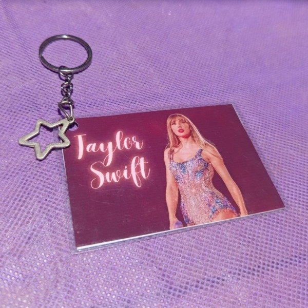 Producto - Llavero plastificado de Taylor Swift