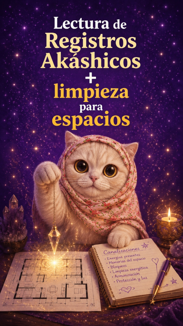 Producto - Lectura de Registros Akáshicos + Limpieza Energética para Espacios