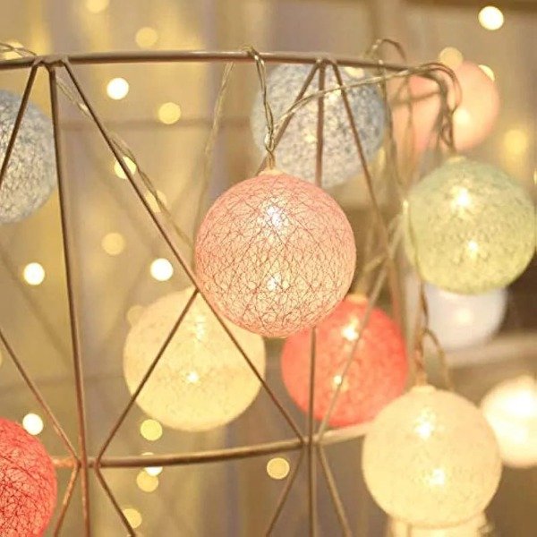 Producto - Guirnalda bolas colores 2 mts, carga usb 10 luces cálida 407170 online