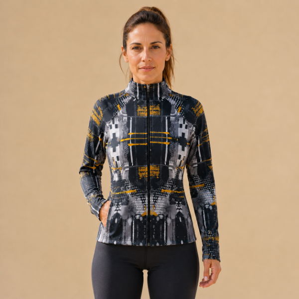 Producto - Campera sublimada amarillo negro - 0