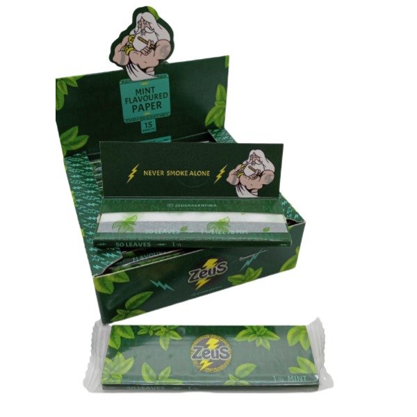 Producto - Papelillo Zeus sabor Menta 1 1/4