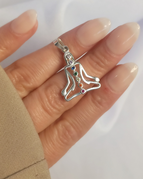 Producto - DIJE BUDA DE LOS DIETE CHAKrAS PLATA925