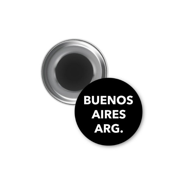 Producto - IMAN Botón BUENOS AIRES ARG. NEGRO