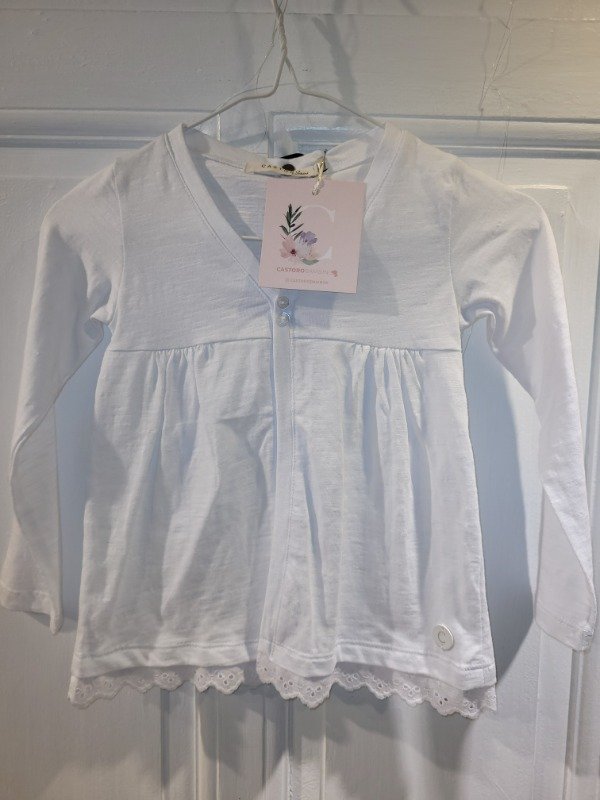 Producto - Saco CASTORO blanco Nuevo con etiqueta Talle 2/3 años - PRECIO: 27X