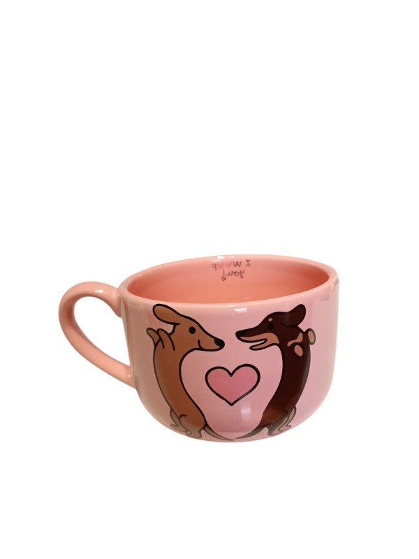Producto - tazon rosa salchilover duo