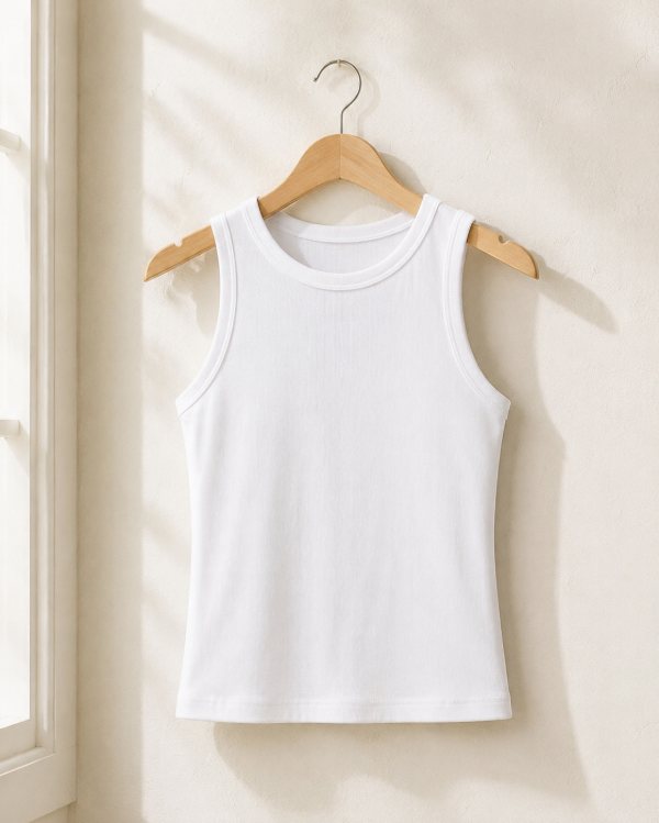 Producto - Musculosa Gema Ribb blanca - 1