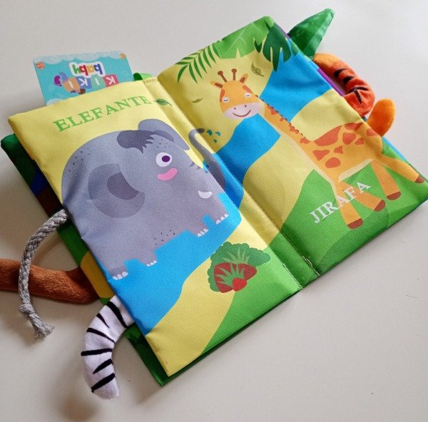 Producto - Libro de tela ANIMALES DE SERVA con COLAS - 1