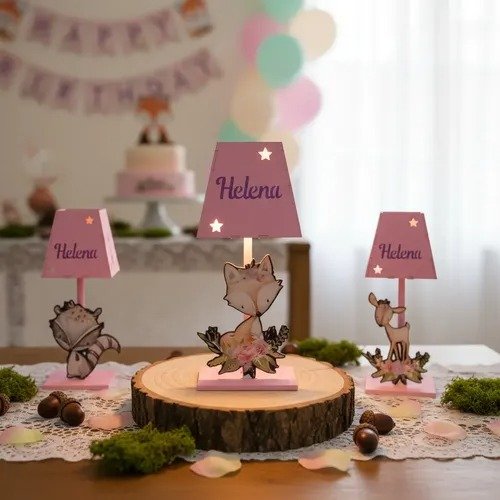 Producto - Souvenir Animalitos Del Bosque 25+1centro De Mesa Con Led - 1