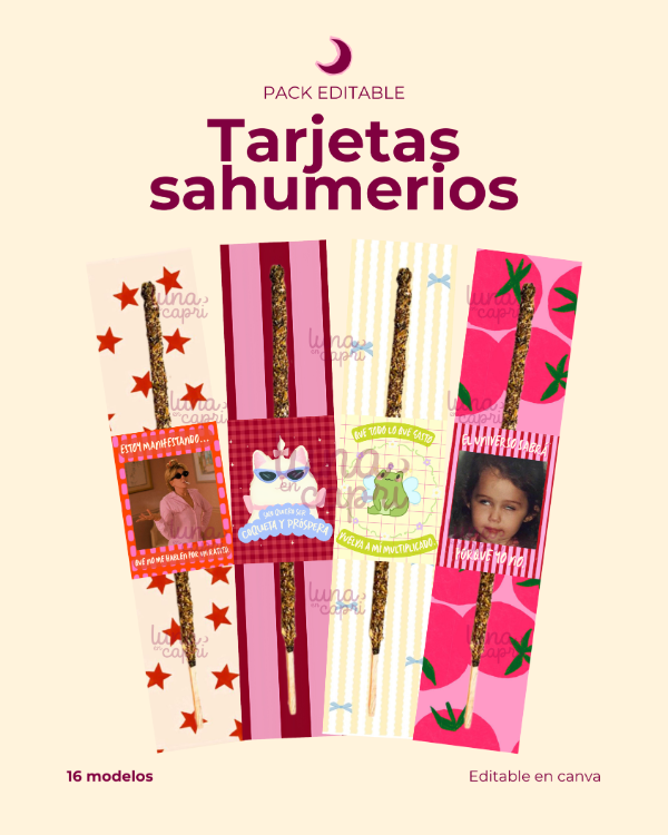 Producto - Tarjetas para sahumerios