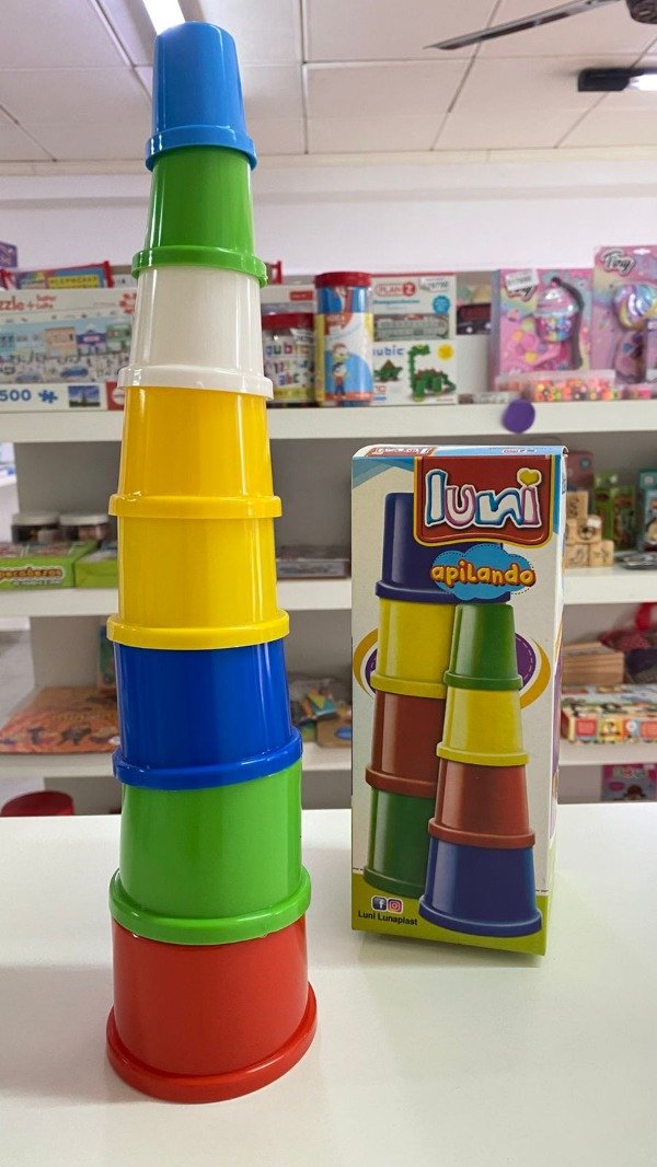 Producto - Juego para apilar Luni- 8 piezas- Wi
