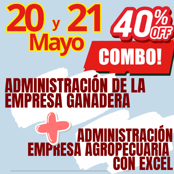 Producto - COMBO 2 CURSOS: Administración Ganadera + Gestión Agropecuaria con Excel