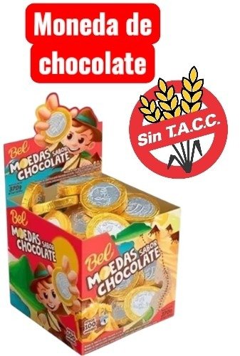 Producto - Moneda de chocolate bel x 10 un