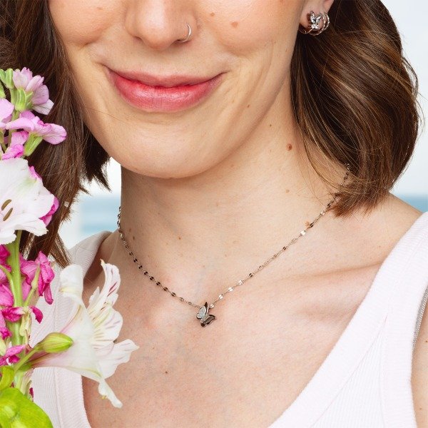 Producto - Collar Mariposa Acero Alexandra