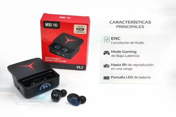Producto - Auriculares inalámbricos M90 Pro - AAA - 2