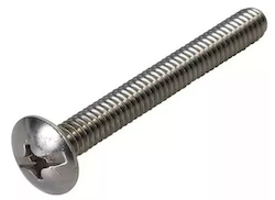 Producto - Tornillo sin zincar cabeza tanque r. plana 3/8X1/2