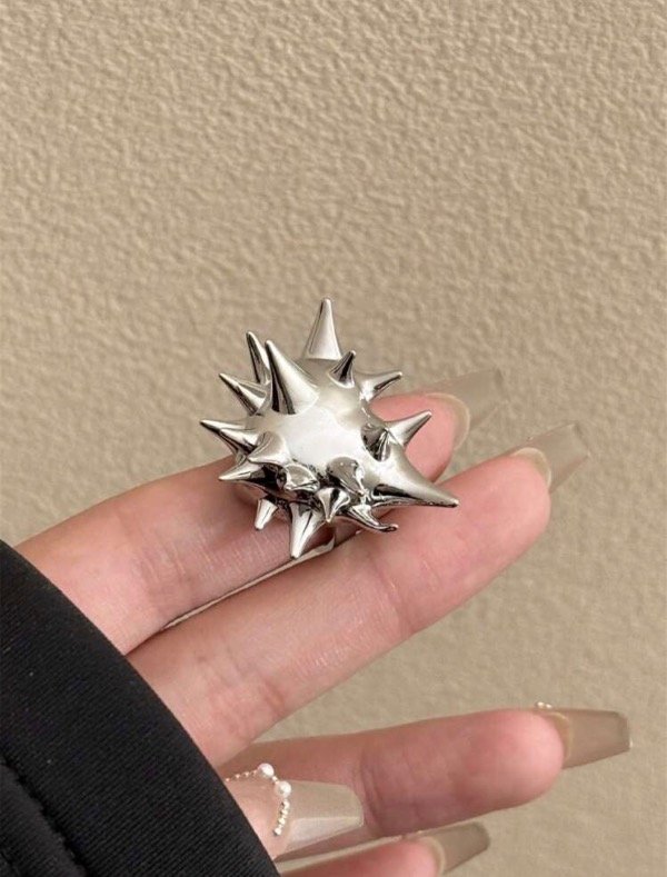 Producto - punk ring (plateado)