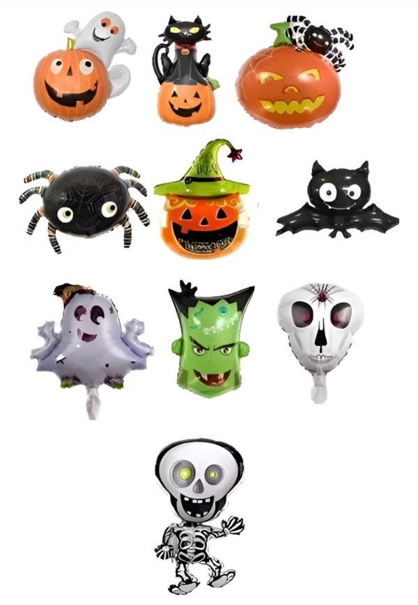 Producto - 10 globos chicos metalizados Halloween