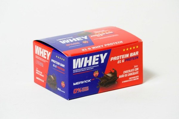 Producto - Barras De Proteina Whey Mervick Lab Caja X 12 Unidades 65 Gr