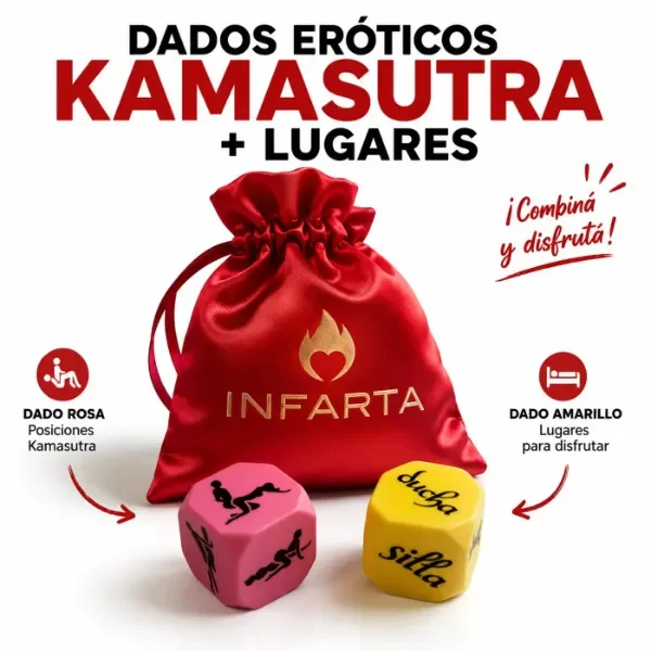 Producto - DADOS EROTICOS KAMASUTRA + LUGARES - 2