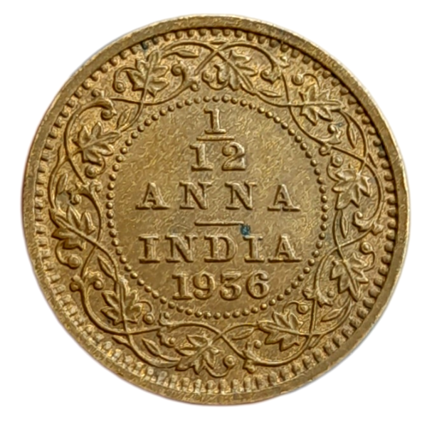 Producto - India Británica 1/12 Anna 1936 Rey Jorge V Km#509 -XF