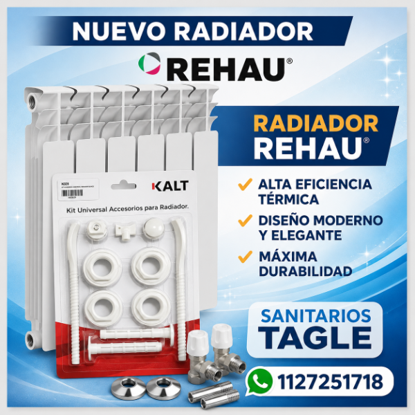 Producto - Radiador REHAU - Tamaño 500 X 12 Elementos , Blíster sin Cargo