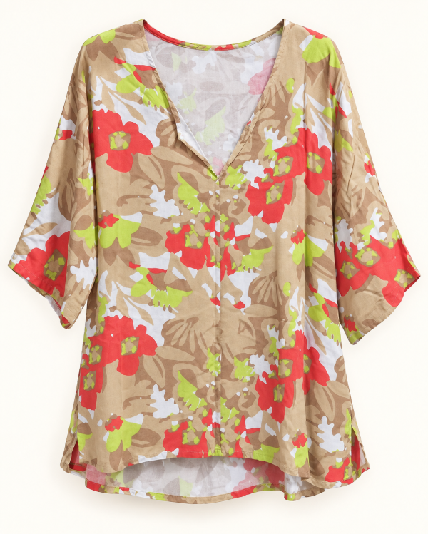 Producto - Blusa Lino Elastizado Manga 3/4 - 2