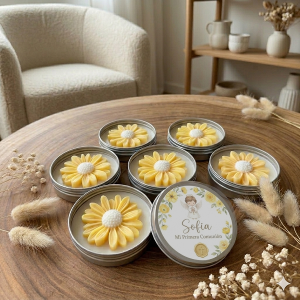 Producto - VELA MARGARITA EN LATA PASTILLERA PERSONALIZADA - 1