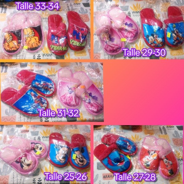 Producto - Pantuflas corderito infantiles x2 (disponible segunda foto, consultar)