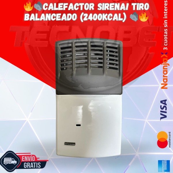 Producto - CALEFACTOR SIRENA TIRO BALANCEADO 2400KCAL