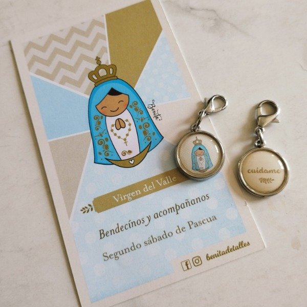 Producto - REGALO PACK ESTAMPA ADVOCACION CON MEDALLITA VIRGEN DEL VALLE