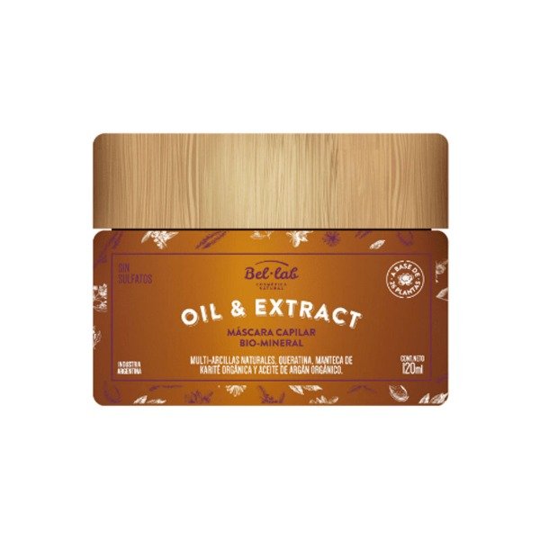 Producto - Mascara Capilar Bio Mineral Queratina Karite Argan Veg Sin Tacc Bel Lab 120 ml