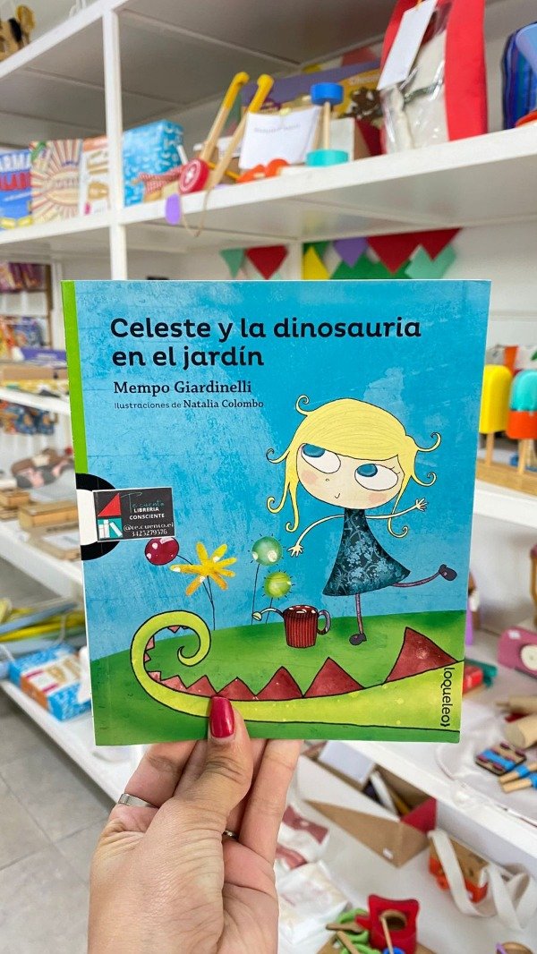 Producto - Libro "Celeste y la dinosauria en el jardín" de Mempo Giardinelli