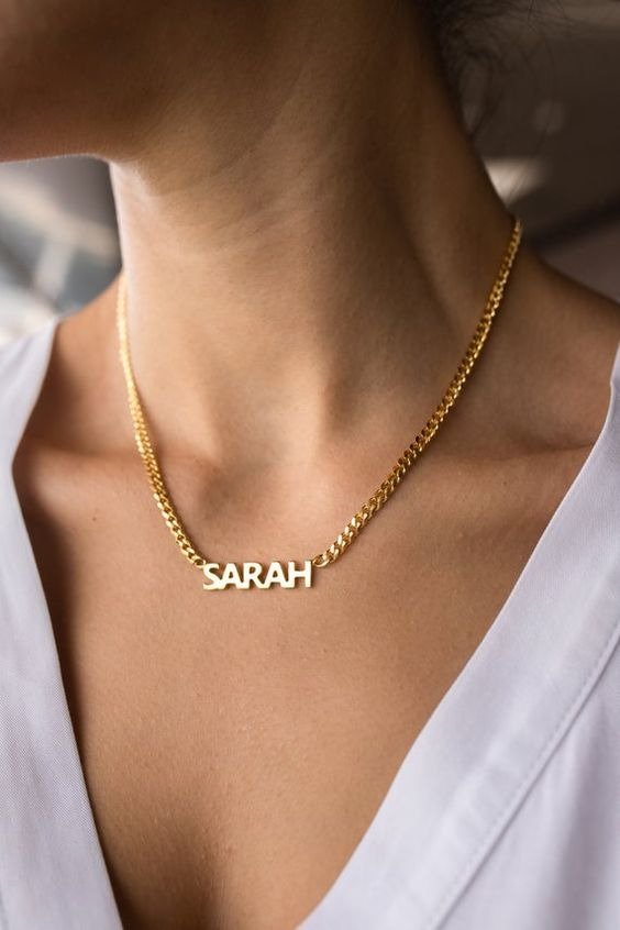 Producto - Collar de Nombres con Cadena Gruesa