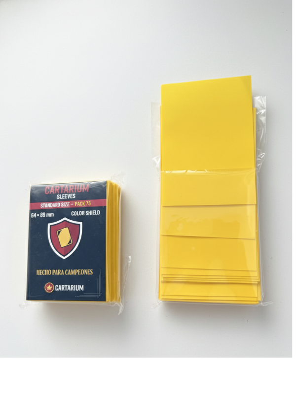 Producto - Sleeves Folios Cartarium Color Amarillo 64x89 75u TCG Standard MTG