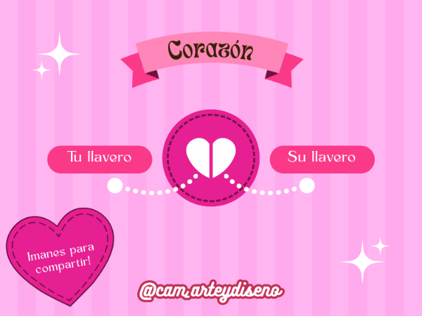 Producto - EXTRA corazones imantados (Llaveros y charms)
