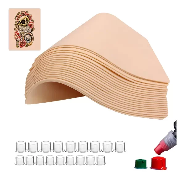 Producto - Kit De Práctica 5u Piel Sintética 14x19cm 1mm + 200u Tetinas