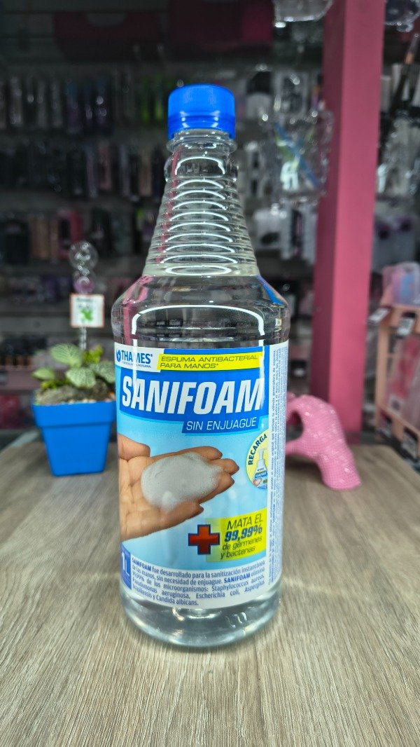 Producto - REPUESTO DE ALCOHOL EN ESPUMA SANIFOAM 1L