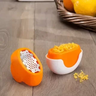 Producto - Mini Rallador Citricos Flexi Zesti Acero Inox Microplane Amarillo / Naranja
