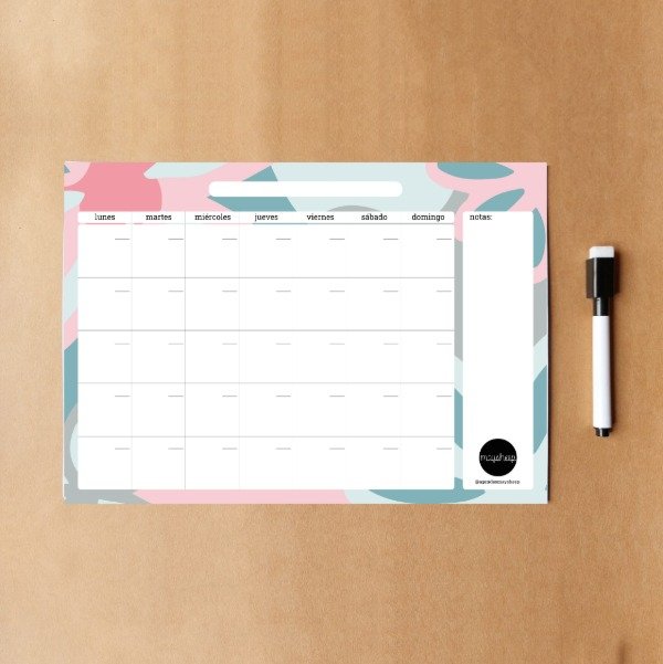 Producto - Planificador mensual imantado Gerbera