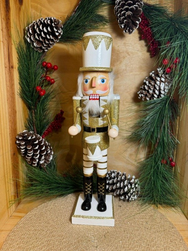 Producto - Cascanuez 37 cm dorado con glitter (Efectivo: 55.120)
