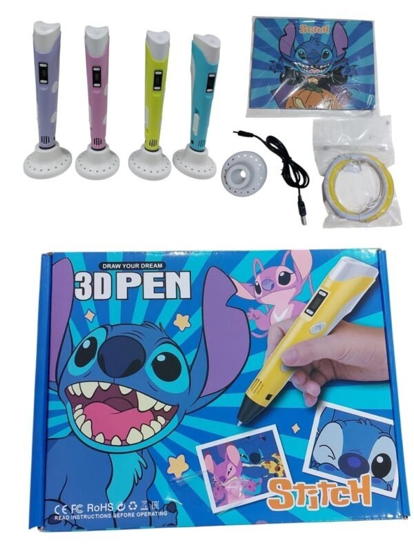Producto - JG1598104 Lápiz 3d 3dpen Lapiz 3d Filamentos Azul stich