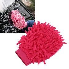 Producto - Manopla de lavado rosa