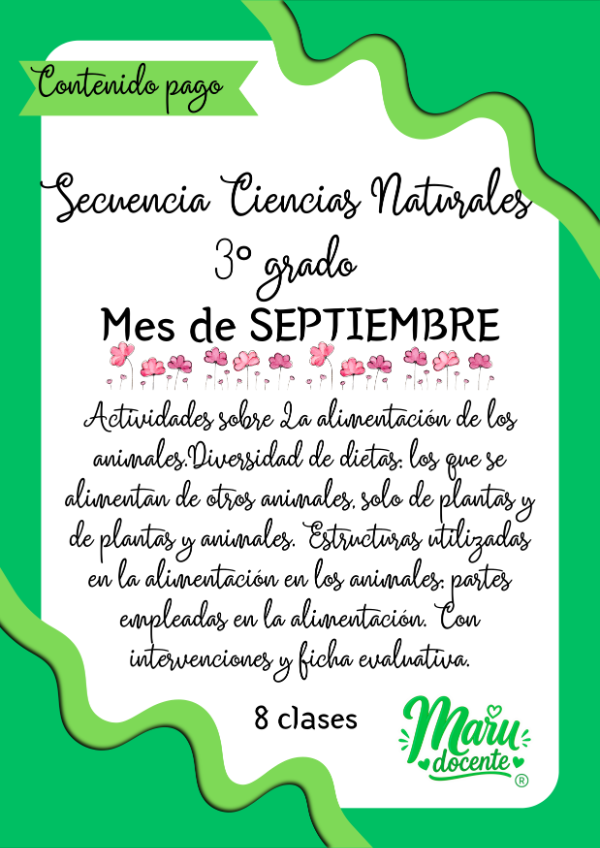 Producto - SEPTIEMBRE CS NATURALES TERCERO - 0