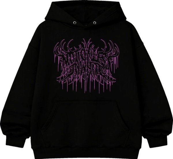 Producto - Motionless In White Buzo Canguro - Metal Logo Outline